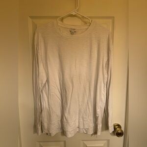 J. Crew Factory White Long Sleeve Tee size M